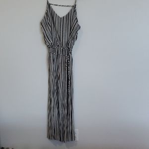 Xhilaration striped pantsuit romper